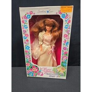 Creata Flower Princess Starry Eyed Bride Laurelle Doll Vintage in Box 1011